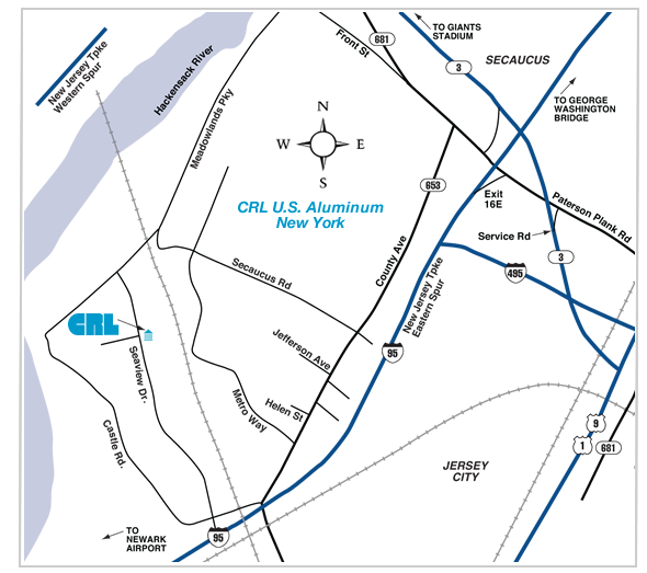 CRL U.S. Aluminum Seaview Map